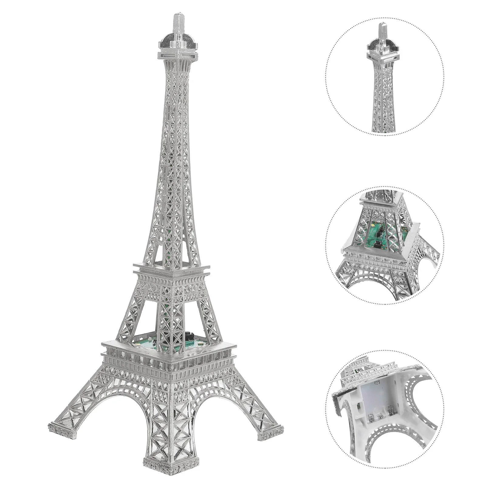 

Alloy Eiffel Tower Figurine Home Decor Unique Ornament Retro Adorn Table Sculpture Decorative Metal Craft Office