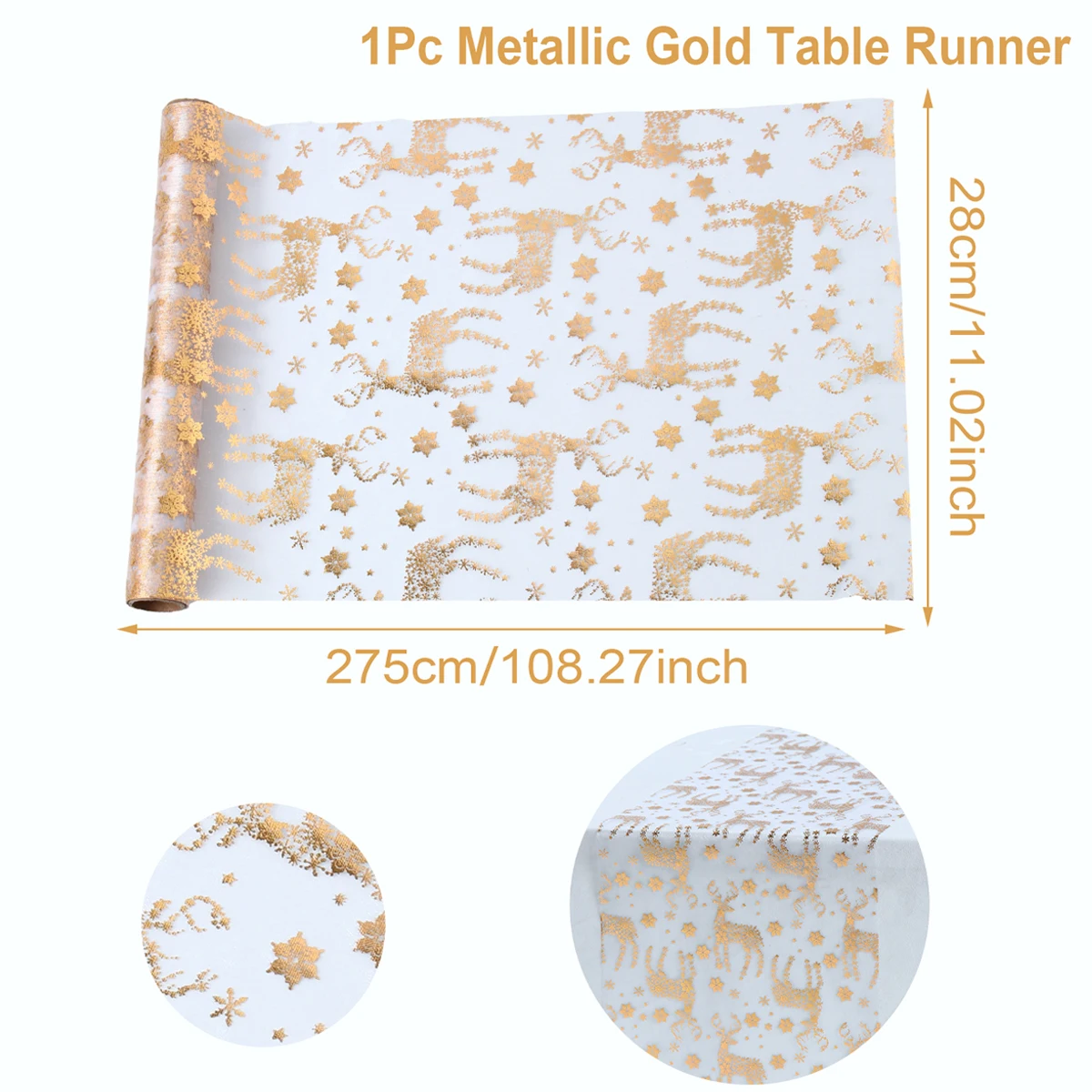 

Новогодняя настольная дорожка QIFU