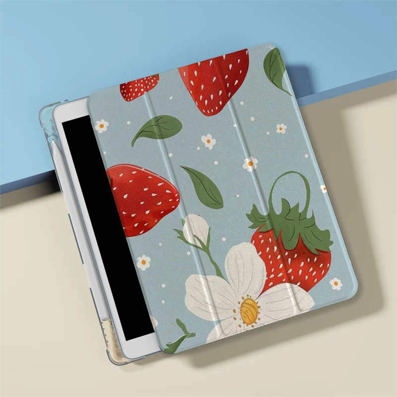 Чехол для планшета Kawayii Cherry iPad Air 2024 Pro 11 дюймов 5 4 10 9 3 10th 7 8 2 mini 6 милый чехол с