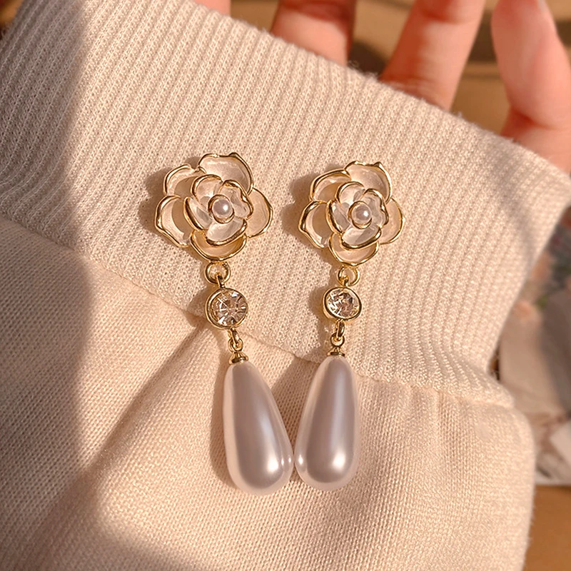 

Серьги-подвески женские из серебра 925 пробы с жемчугом