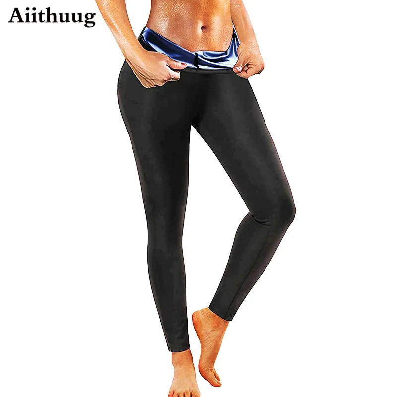 Aiithuug High Waist Trainer Body Shaper Leggings Weight Loss Corset Fat Burn Corsets Slimming Corset Sauna Sweat Pants Polymer