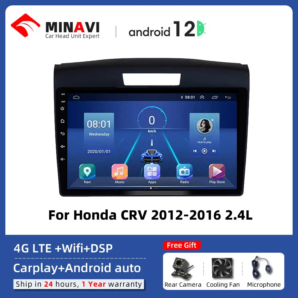 

9-дюймовый Android-плеер для Honda 2.4L CR-V CRV 2012/2013/2014/2015/2016, автомобильное радио, стерео, мультимедиа, GPS, DVD, сенсорный экран