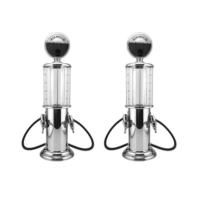 

2X Wine Gas Station Cocktail Dispenser Drinks Bartending Beer Hine Double Pumps Liquor Dispenser