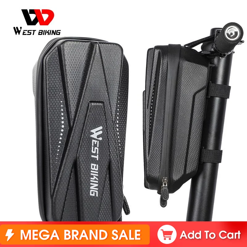 

WEST BIKING Bicycle Scooter Bag Front Head Waterproof Large Capacity Reflective Outdoor Sports Cycling Scooter Bike Accessories