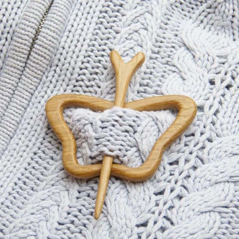 1pc New Wooden Animal Pattern Brooch Pin Unique Creative Handmade Badges Women Cute Shawl Lapel Pins Scarf Buckle Clasp Jewelry - купить по