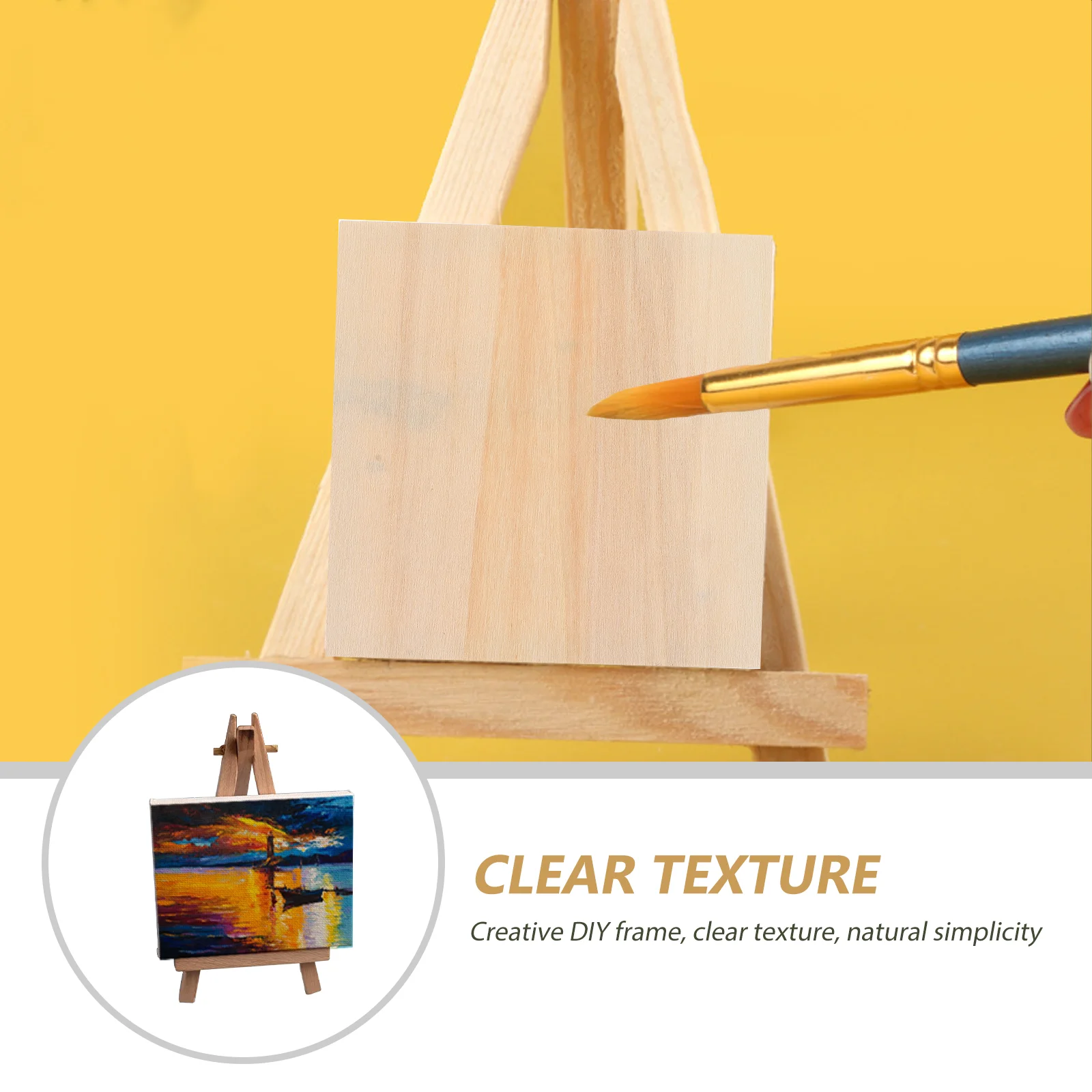 10 шт. пустая деревянная фоторамка креативная из глины рамки для рисования сделай