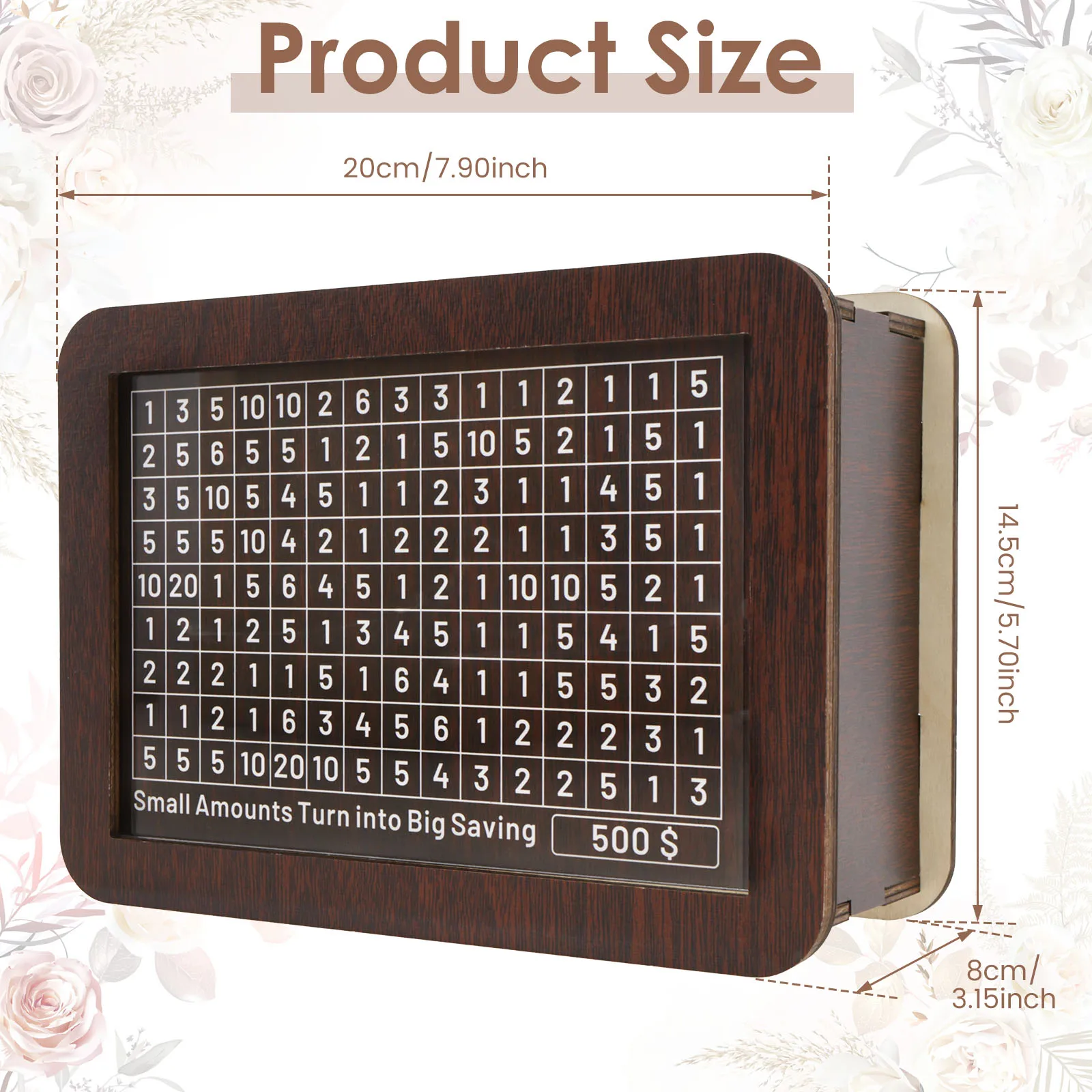 Большой Деревянный Ящик Для Денег Прямоугольная Банка Экономии Со Счетчиком