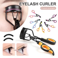 new durable eyelash curler long lasting curl eyelashes curling tweezers with 2 replacement pads eye makeup accessories tool