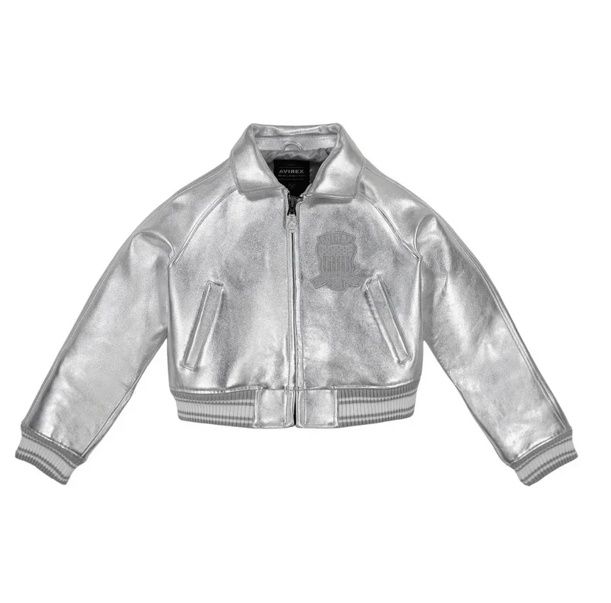 AVIREX осенняя новинка женская европейская куртка из овечьей кожи короткая