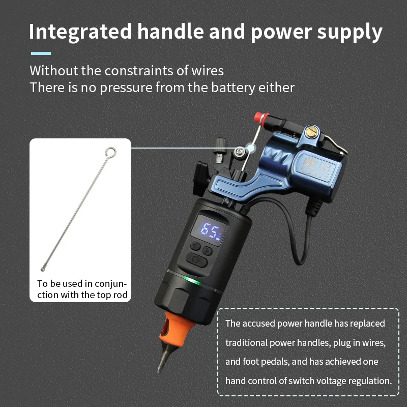 Аккумулятор TAIDU для тату-машинки батарея 1500 мАч ручка с прямым приводом источник