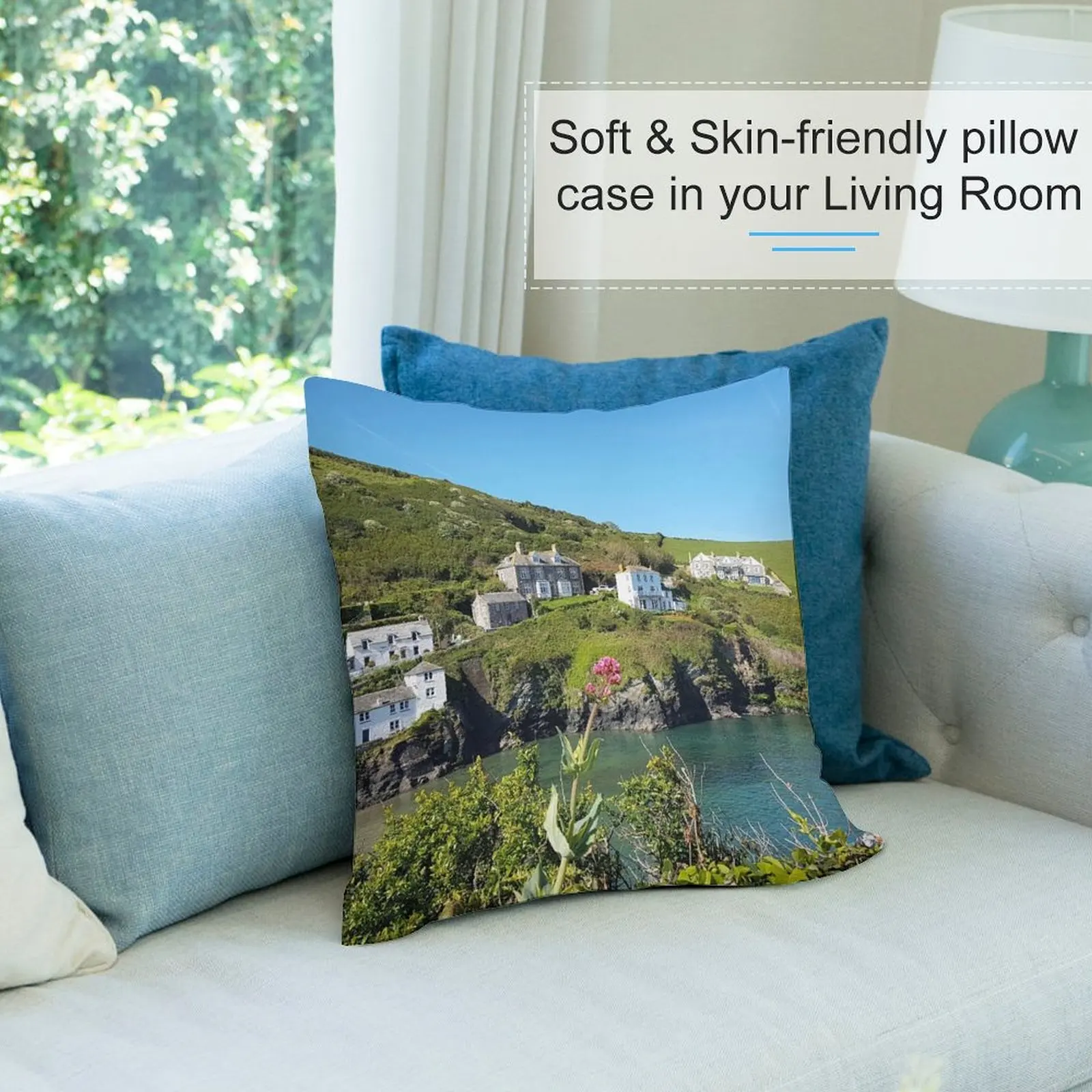 Декоративная Подушка Порт Исаак на севере (Портвенн в Доктор Мартин)