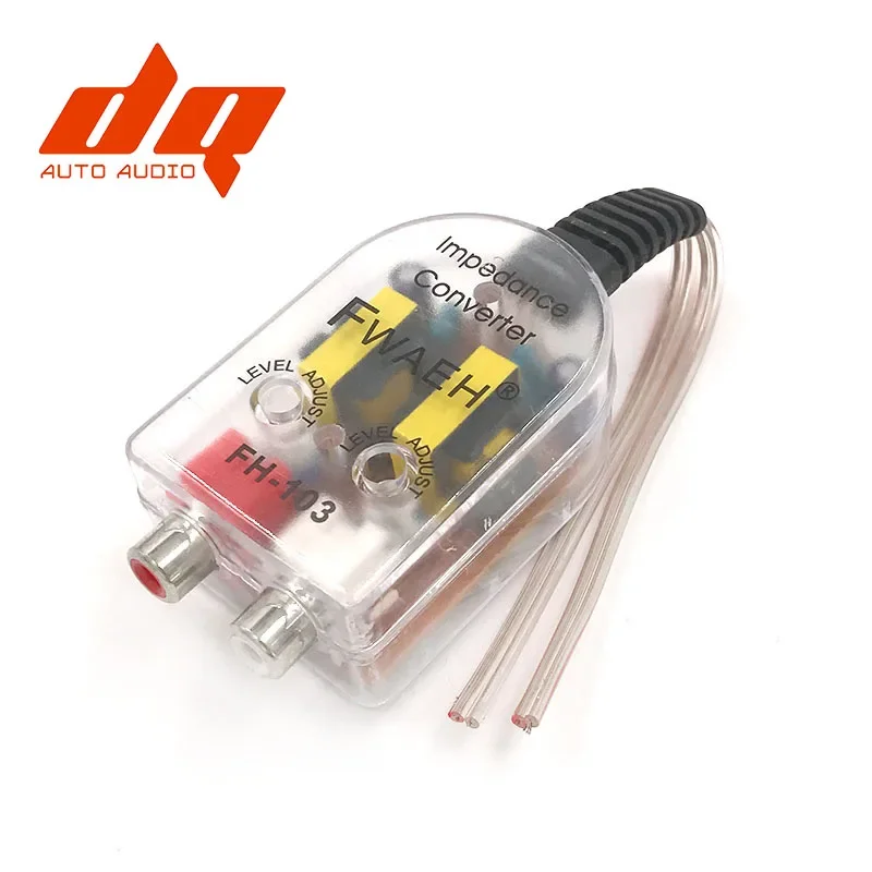 Адаптер для автомобильного динамика на RCA, регулируемый аудиоусилитель для аудиосистемы с высоким и низким разъемами
