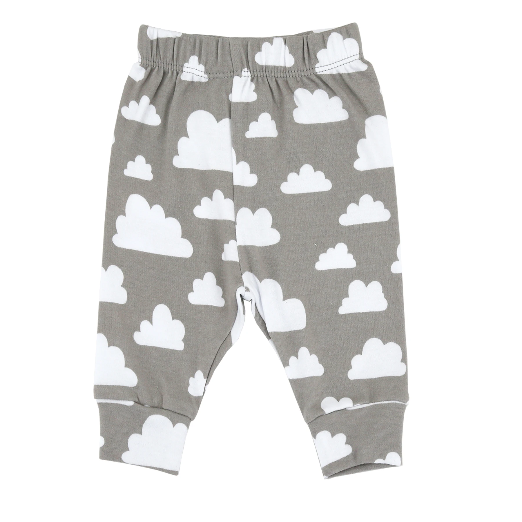 Мягкие штаны для младенцев из 100% хлопка новорожденных мальчиков с круглым