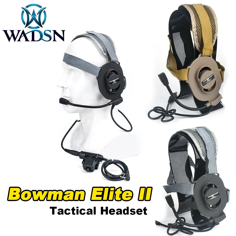 

Тактические наушники-вкладыши с рисунком Bowman Elite II, U94 PTT для Kenwood TK2107