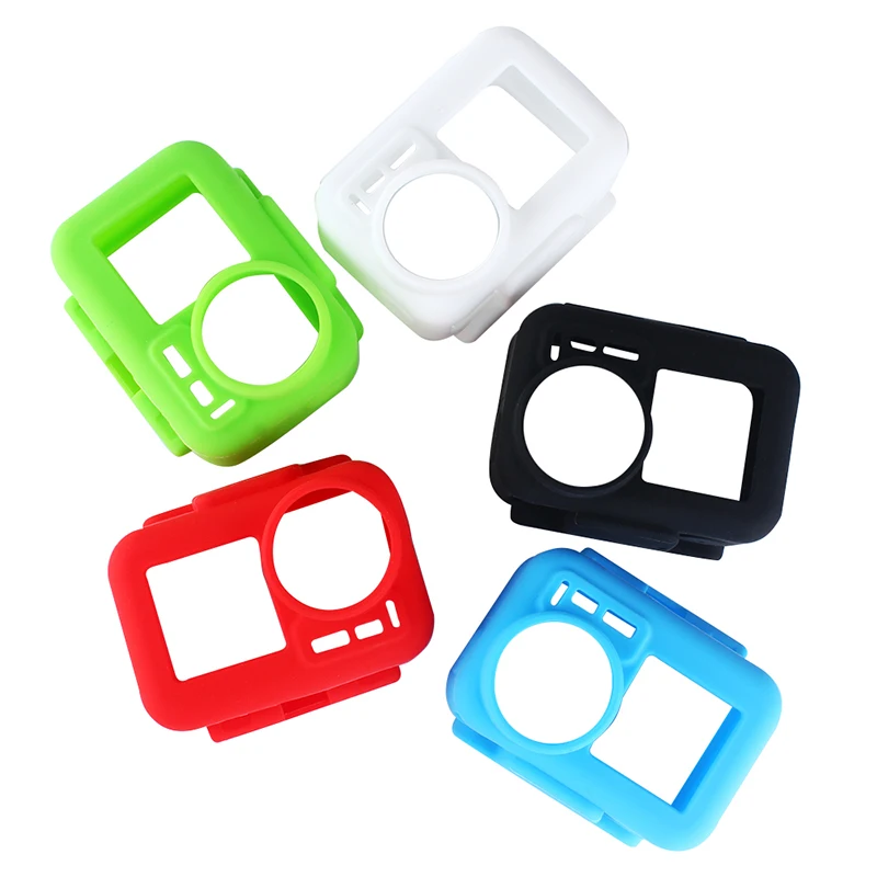 

Sports Camera Border Protective Cover Soft Silicone Case Anti-Collision for Dji Osmo Action Camera Accessories