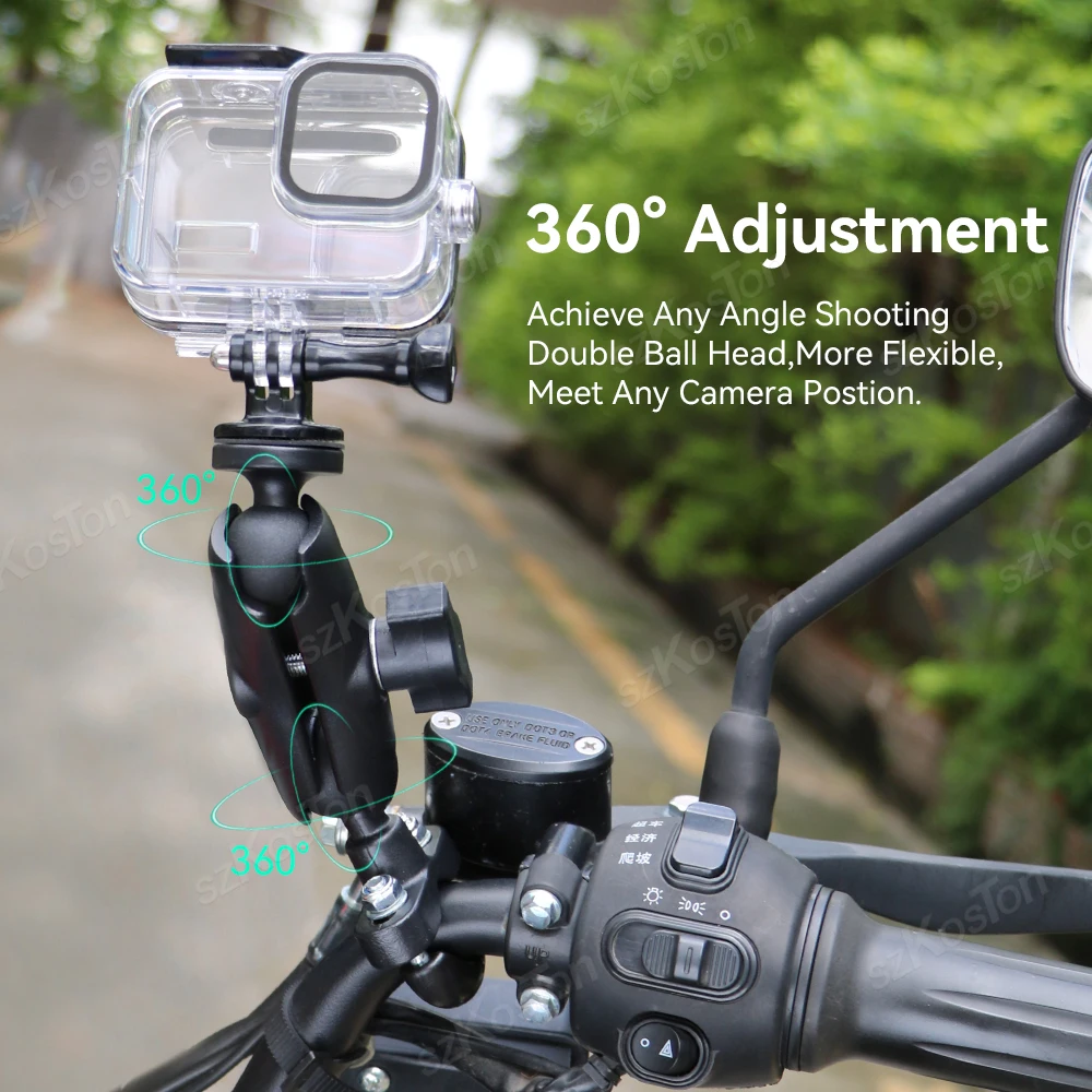 Кронштейн на руль велосипеда для Insta360 X4 GoPro 13 12 11 10 DJI Osmo Action 4