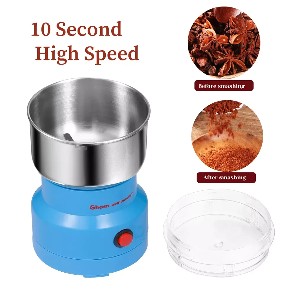 

Powerful Grains Spices Grinder Cereals Coffee Dry Food Chopper Processor Blender Pepper Mill Grinding Machine Home Kitchen Tools