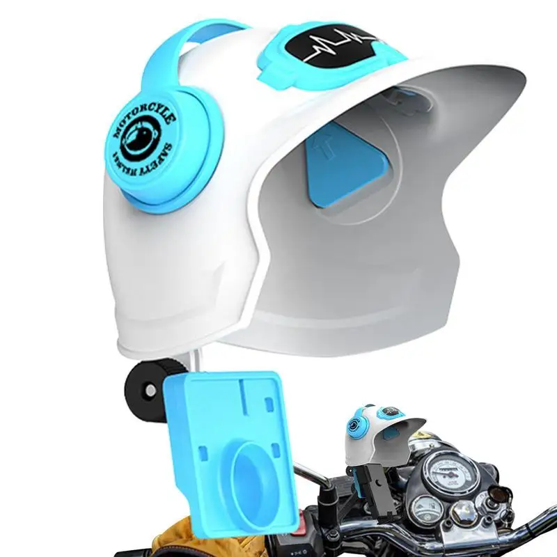 

Waterproof Motorcycle Phone Mount Free Rotatable Bicycle Phone Holder Balance Motorcycle Stand With Helmet-shaped Sun Visor