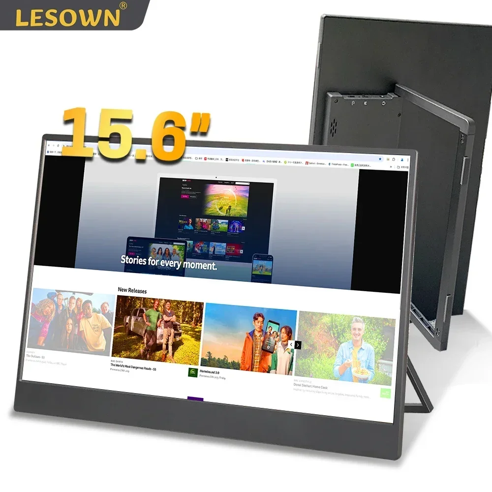 Портативный 4K 3840x2160 IPS-монитор 15,6-дюймовый сенсорный экран HDMI ...