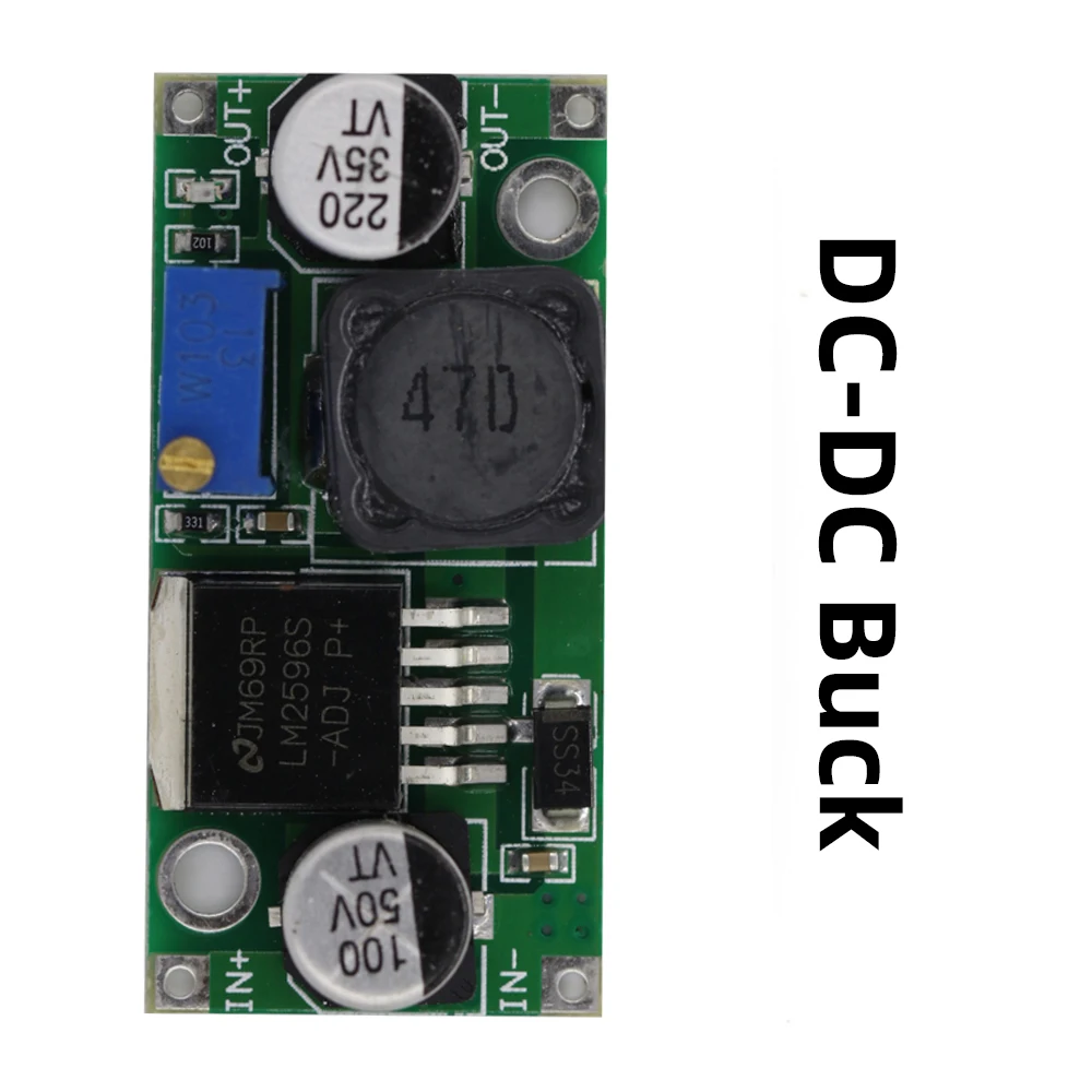 DC-DC Buck Step Down Module LM2596 DC/DC 4.0~40V to 1.25-37V Adjustable Voltage Regulator With LED Voltmeter