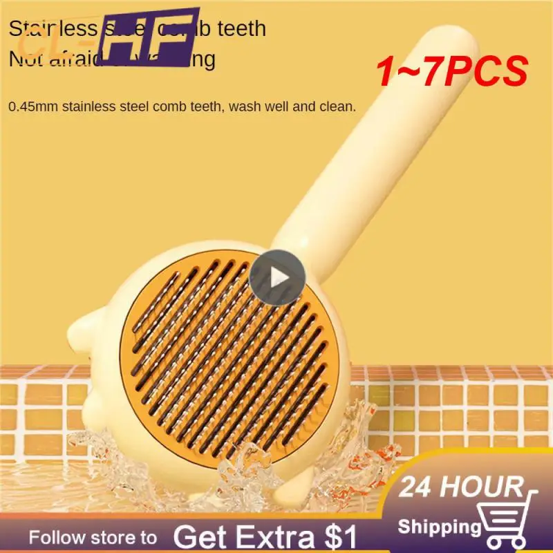 

1~7PCS Pet Dog Hair Brush Cat Comb Grooming Care Cat Brush Stainless Steel Comb for Long Hair Dogs Cleaning Pets Dogs
