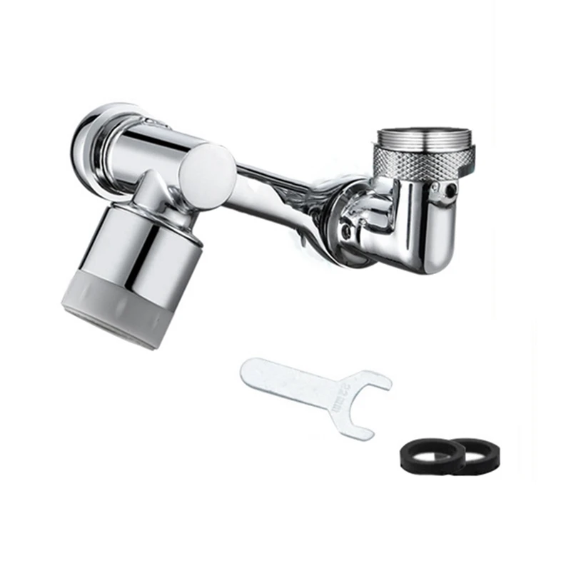 

Universal 1080 Degree Rotation Faucet Splash Filter Kitchen Tap Extend Adapter Faucets Bubbler