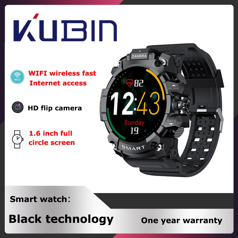 

New 2022 Smart Watch Men Fitness Bluetooth 4G Wifi GPS Round 4+64G Dual camera Aerobic Sports Waterproof Message Reminder
