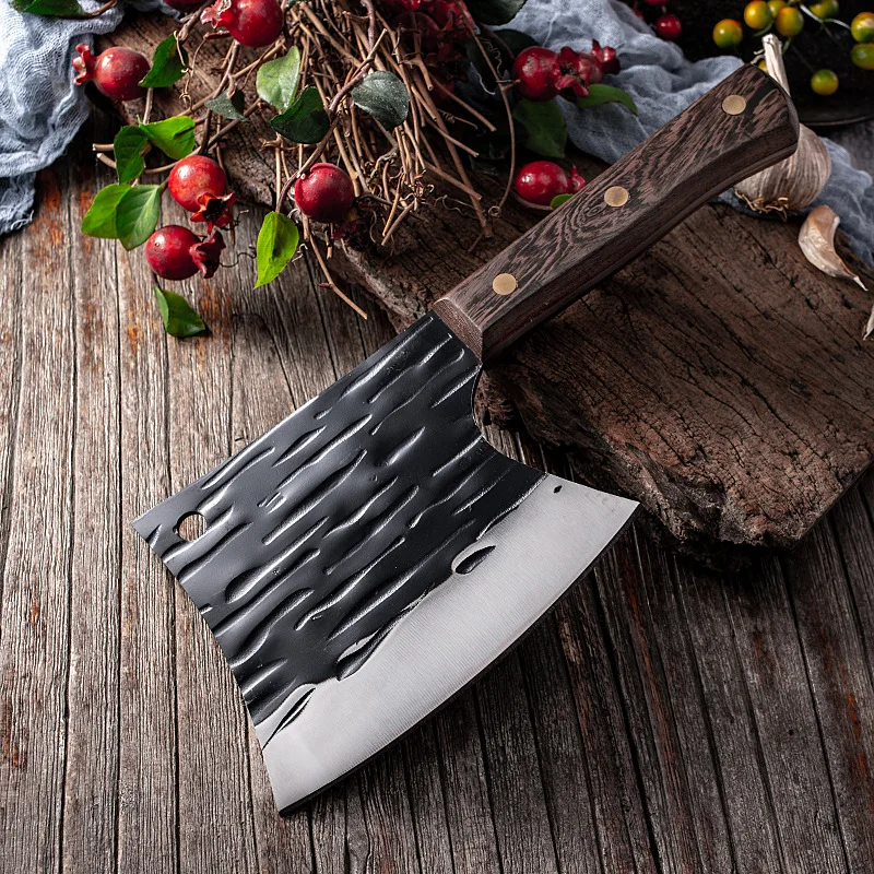 

6.5Inch Bone Butcher Knife Ax 5Cr15 Stainless Steel Chop Bone Kitchen Knife Household Chef Knives Meat Cleaver Chopping Knife