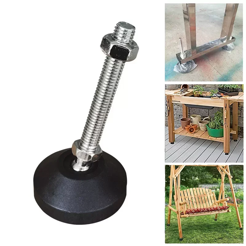 

Leg Thread Type Adjustable Levelling Feet Swivel Base Articulating Leveling Legs Furniture Support Legs M8 M10 M12