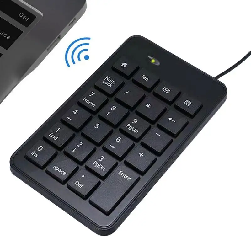 

Number Keypad For Laptop Compact Numeric Keypad External USB Wired Numpad Silence Compact Number Numpad Keyboard For Financial