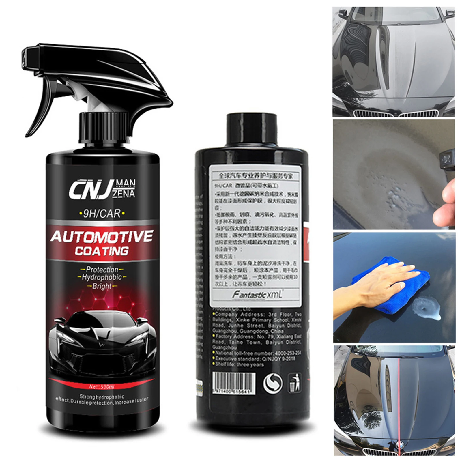 

500ML Car Ceramic Nano Coating Liquid Manual Quick Coat Polish Aut Coating Agent Maintenance Tool Automotive Polish Nano Coating