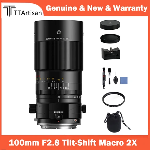 TTArtisan 100 мм F2.8 Макросъемка с наклонным переключением 2X полноразмерный объектив для камеры Sony A7 Fuji X-T3 GFX100 Nikon Z5 D5 Canon R5