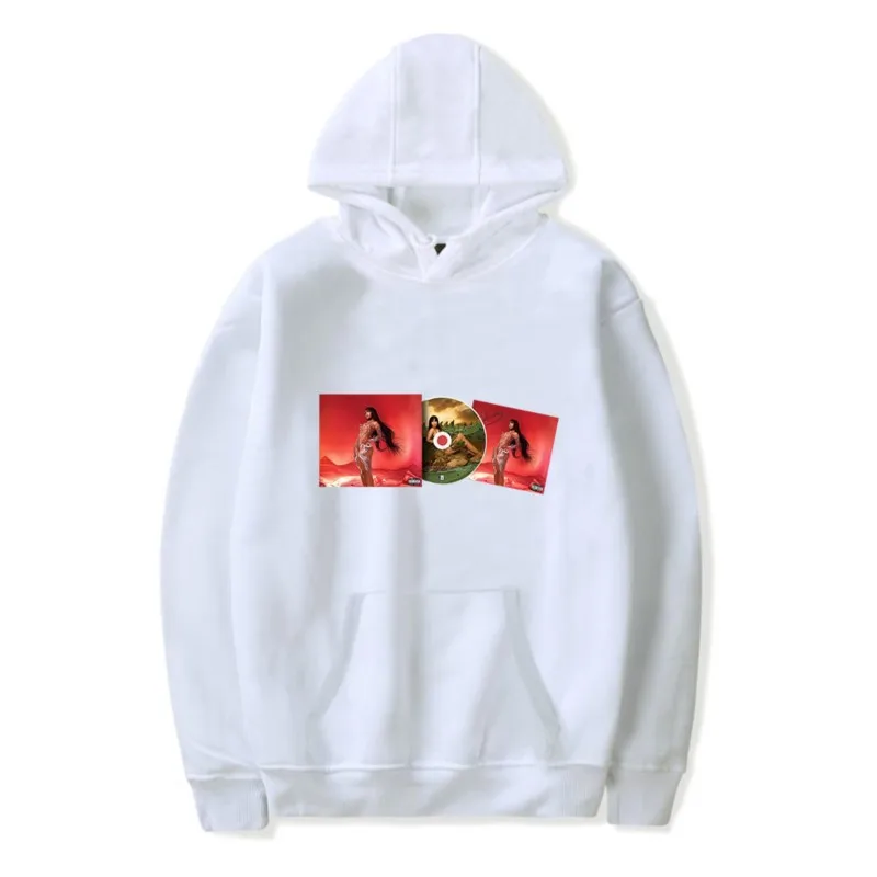 Толстовка Shenseea с длинными рукавами для женщин и мужчин повседневная новая модная