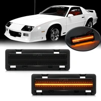 smoked led bumper side marker light for chevy pontiac firebird1982 92 car accessories high quality bumper side marker lights