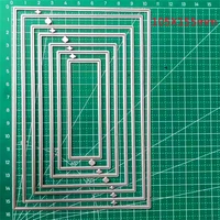 rectangle metal cutting dies new arrival for scrapbooking handmade stencil craft photo decoration embossing templates no stamps