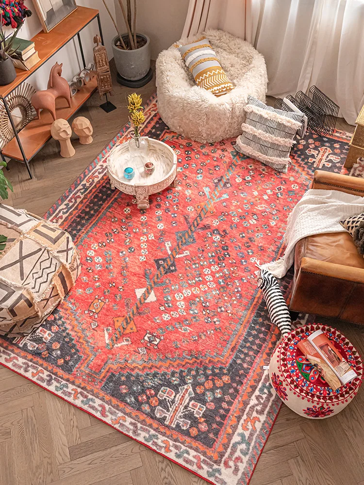 

Bohemia Persian Style Carpets Non-Slip Carpet for Living Room Bedroom Study Rectangle Area Rugs Boho Morocco Ethnic tapis Mats