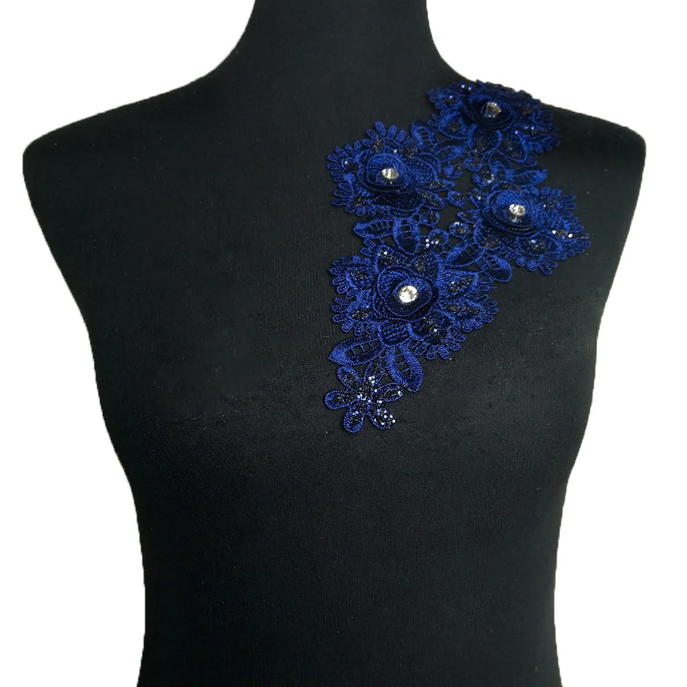 

Оптовая продажа, 1-10 штук, аксессуары для декоративной одежды «сделай сам», полиэфирная вышивка, сверление ногтей, ткань для шитья, кружево