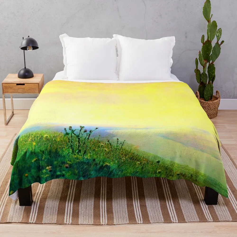 Dnieper in the morning от Arkhyp Kuindzhi Vibante Edition Плед Мягкое одеяло для дивана Полярные одеяла