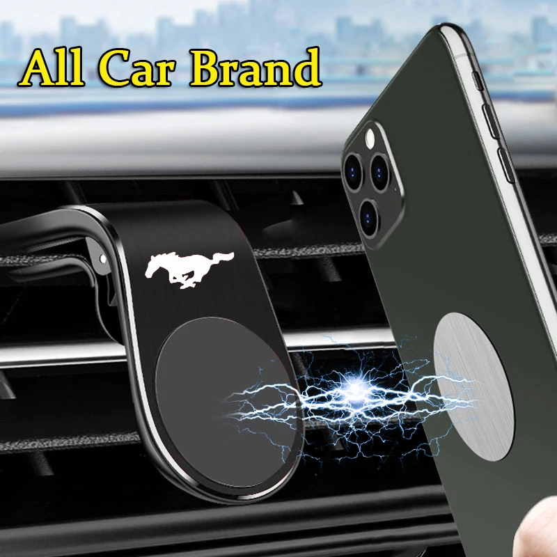 

1/2 Pc Car Logo Metal Strong Magnetic Phone Holder For Ssangyong Accessories Korando KJ Rexton Actyon 2 NOMAD Tivoli Kyron Musso