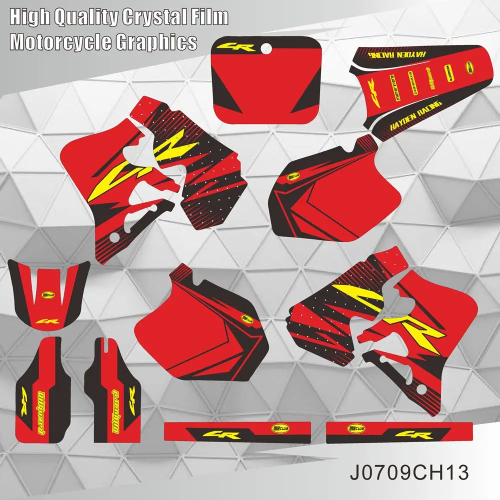 Для HONDA CR250 CR 250 1995 1996 CR125 125 1997 графические наклейки для мотоцикла фон