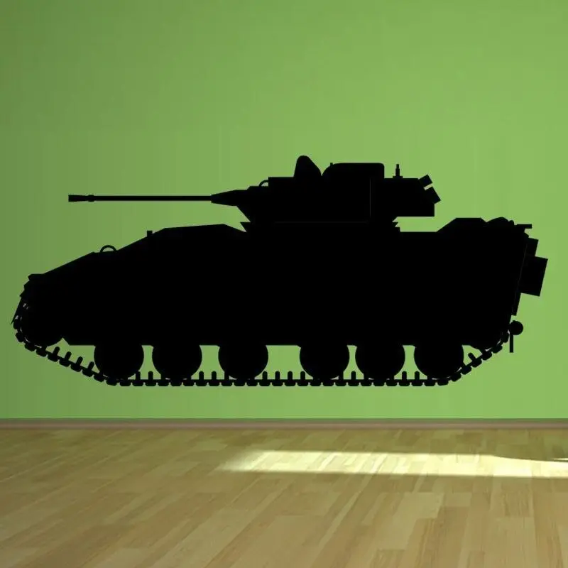 

Military Series Special Designed Vinyl Wall Sticker Weapon Army Tank Wall Mural Art Nursery Room Decorative Wall Decals W-967