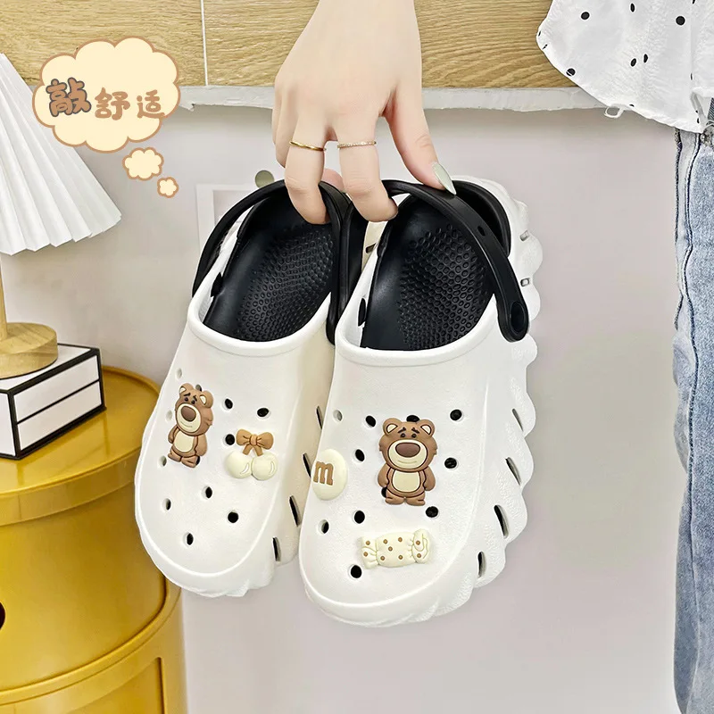 MHYTY Cartoon EVA Croc women summer seaside beach shoes sandals sandals outside wear fashion platform slippers