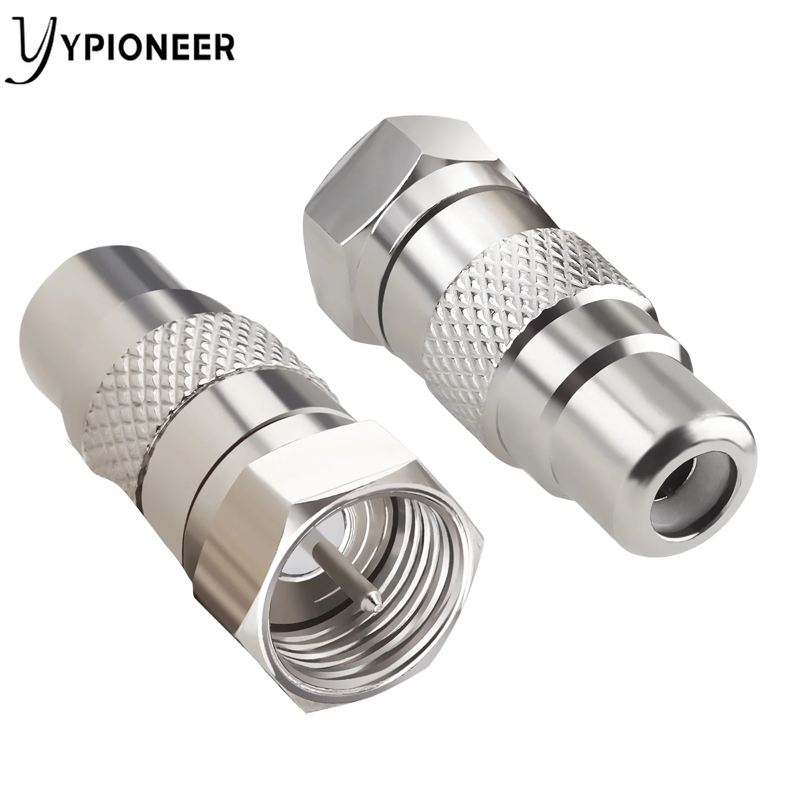 

YPioneer C20138 1 Pack Atari 2600 TV Adapter F Type Male to RCA Female RF Coax Coaxial Connector Converter Commodore Game System