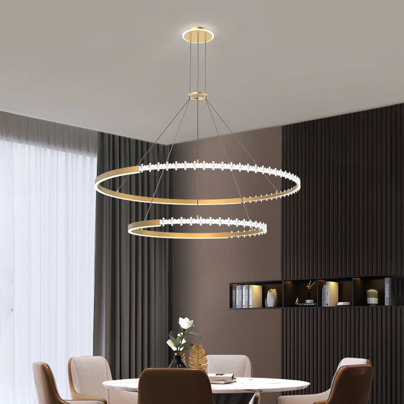 Люстра для гостиной современная простая светящаяся сетчатая Рабочая