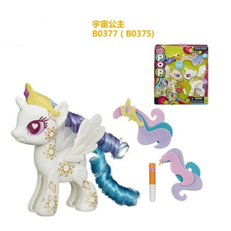 

Genuine My Little Pony Action Figure POP Rainbow Series Luxury Pony Princess Celestia Fluttershy Girl Toy