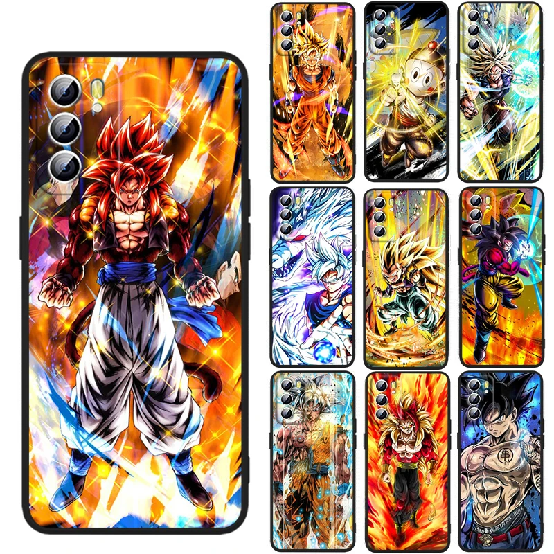 

Dragon Ball Anime Saiyan For OPPO Reno 7 6 5 4 3 SE Z F Pro Plus 4G 5G Black Phone Case Silicone Cover Soft Shell Funda Capa