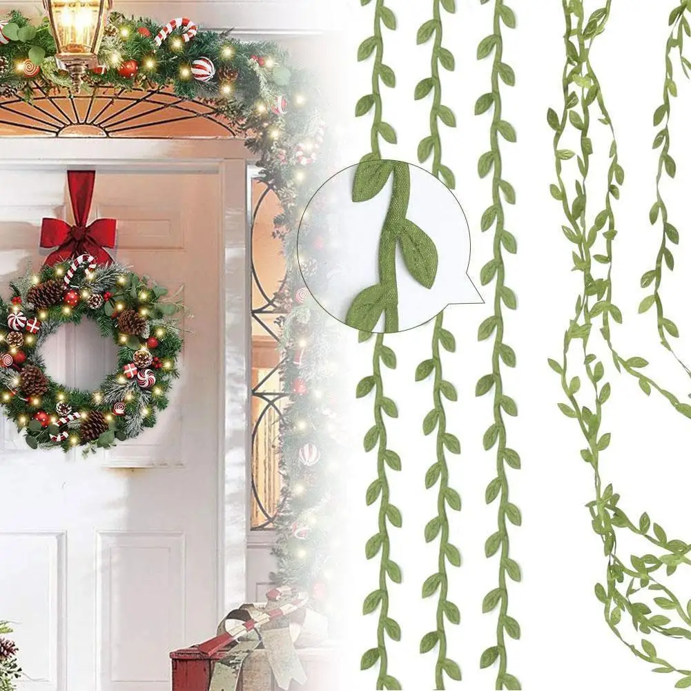 16 4/32 8/65 6/98 4/164/328/футов искусственная лента с искусственными листьями зеленая лоза