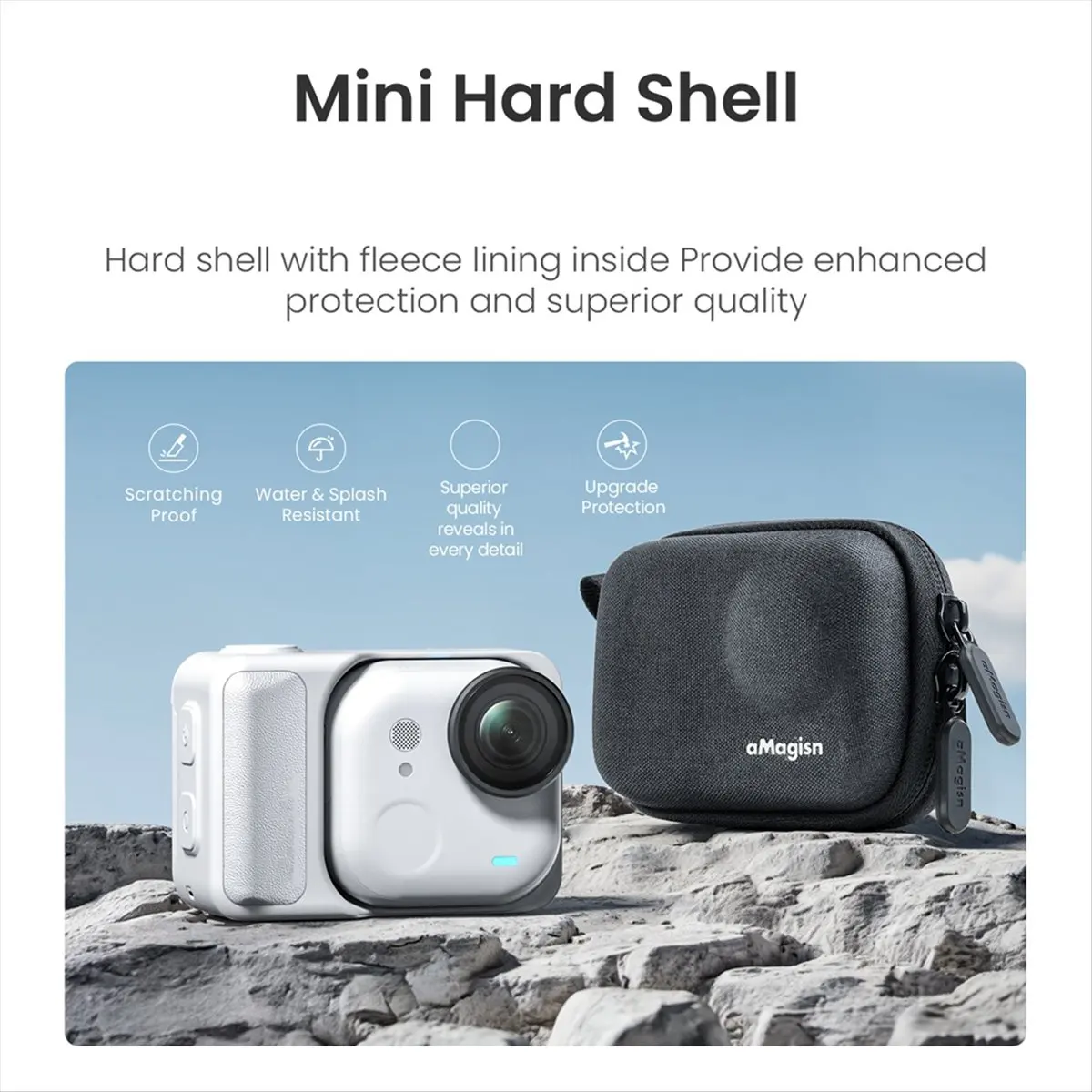 Фото Сумка для хранения N05R AMAGISN для Insta360 Go Ultra Mini, портативная сумка-чехол, защитные аксессуары для экшн-камер №4