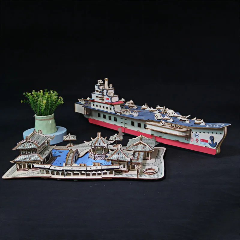 Трехмерная головоломка Brain 3D деревянная сборка ручной работы летательный