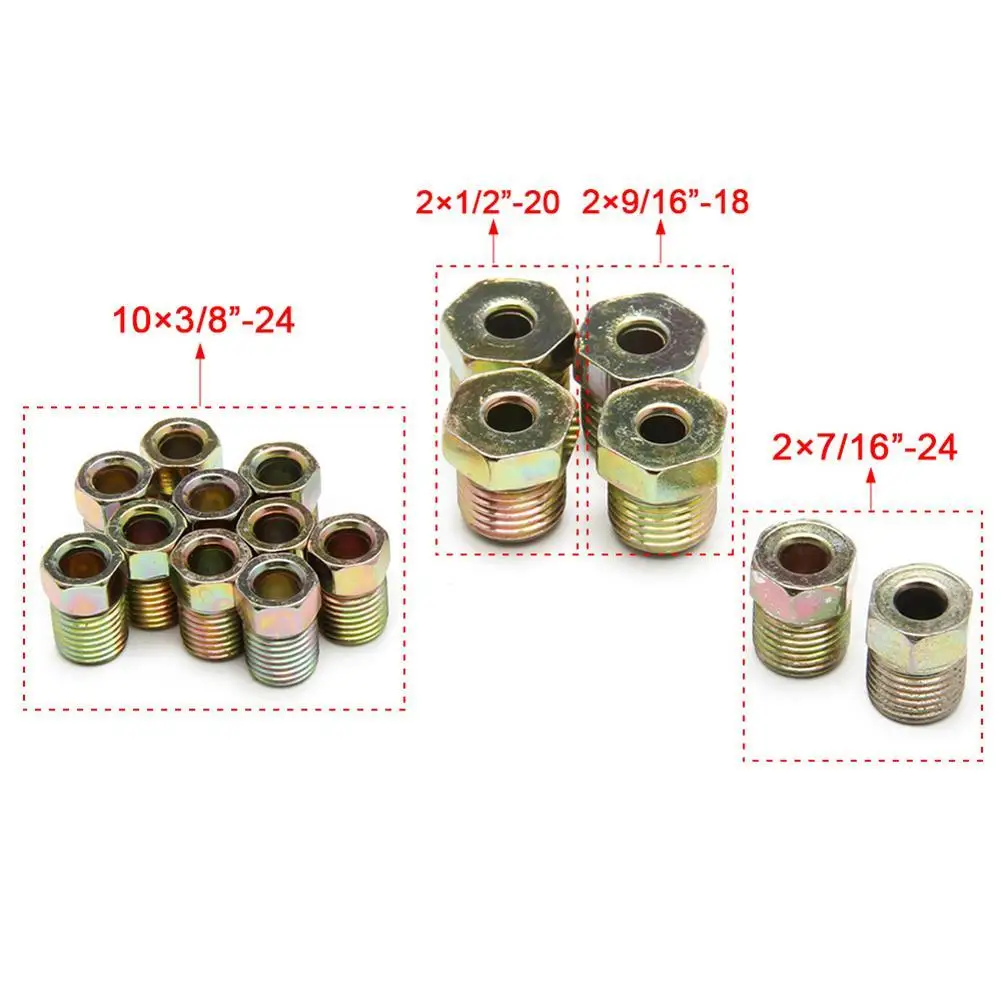 25 Inch OD Copper Nickel Brake Pipe Hose Line Piping Tube Tubing Silver Zinc With 16 Pcs Nuts |